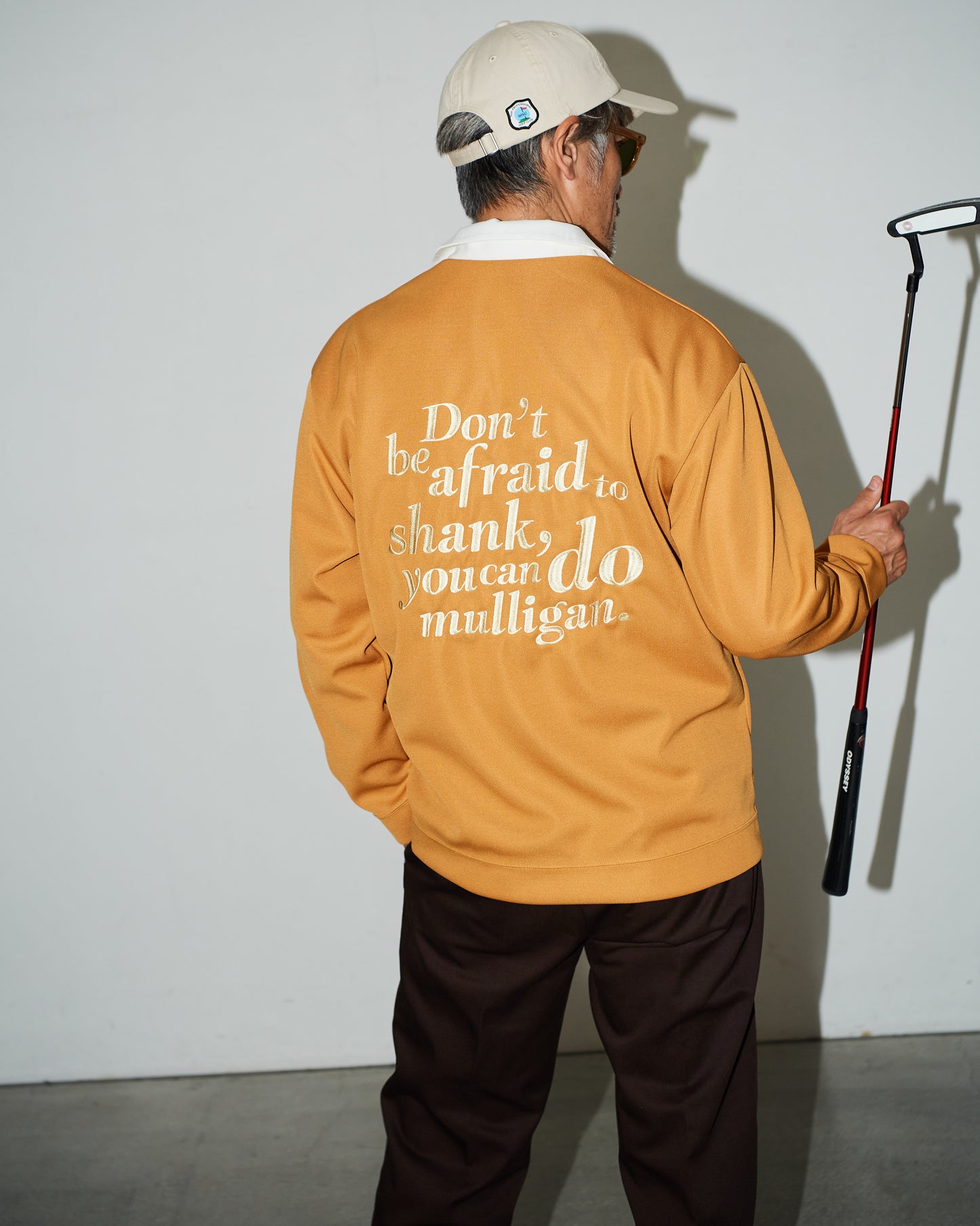 Layered Knit Cardigan / Orange