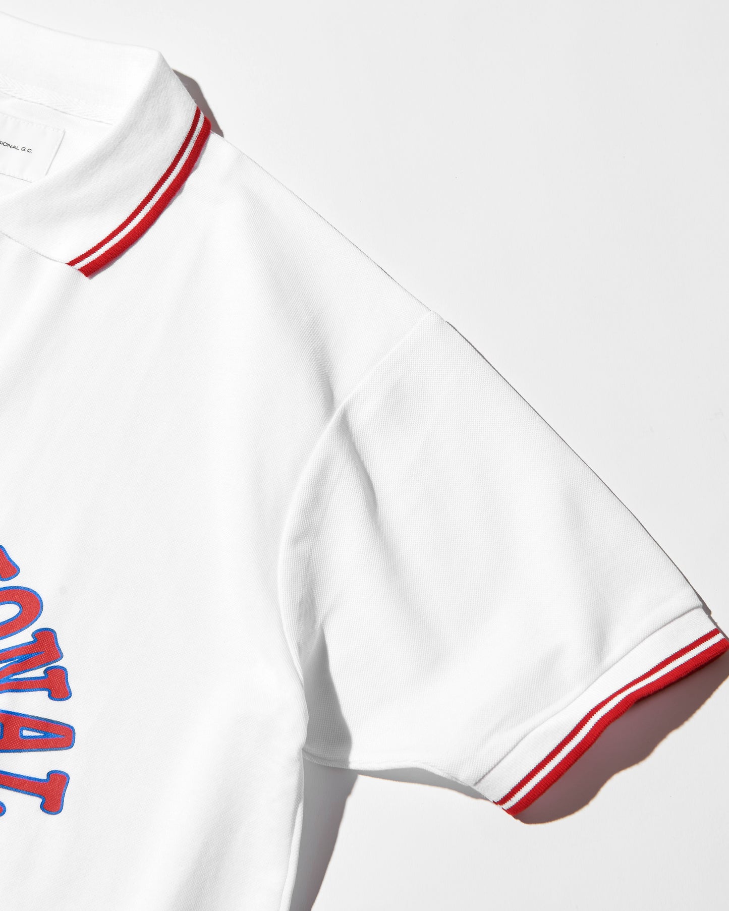 Classic Polo Shirt / White & Red