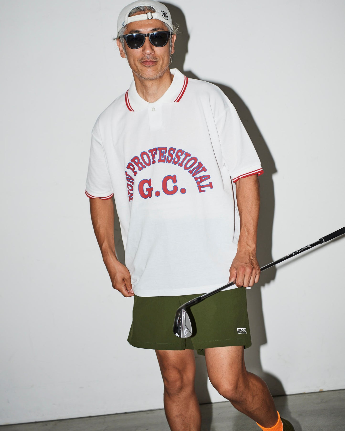 Classic Polo Shirt / White & Red