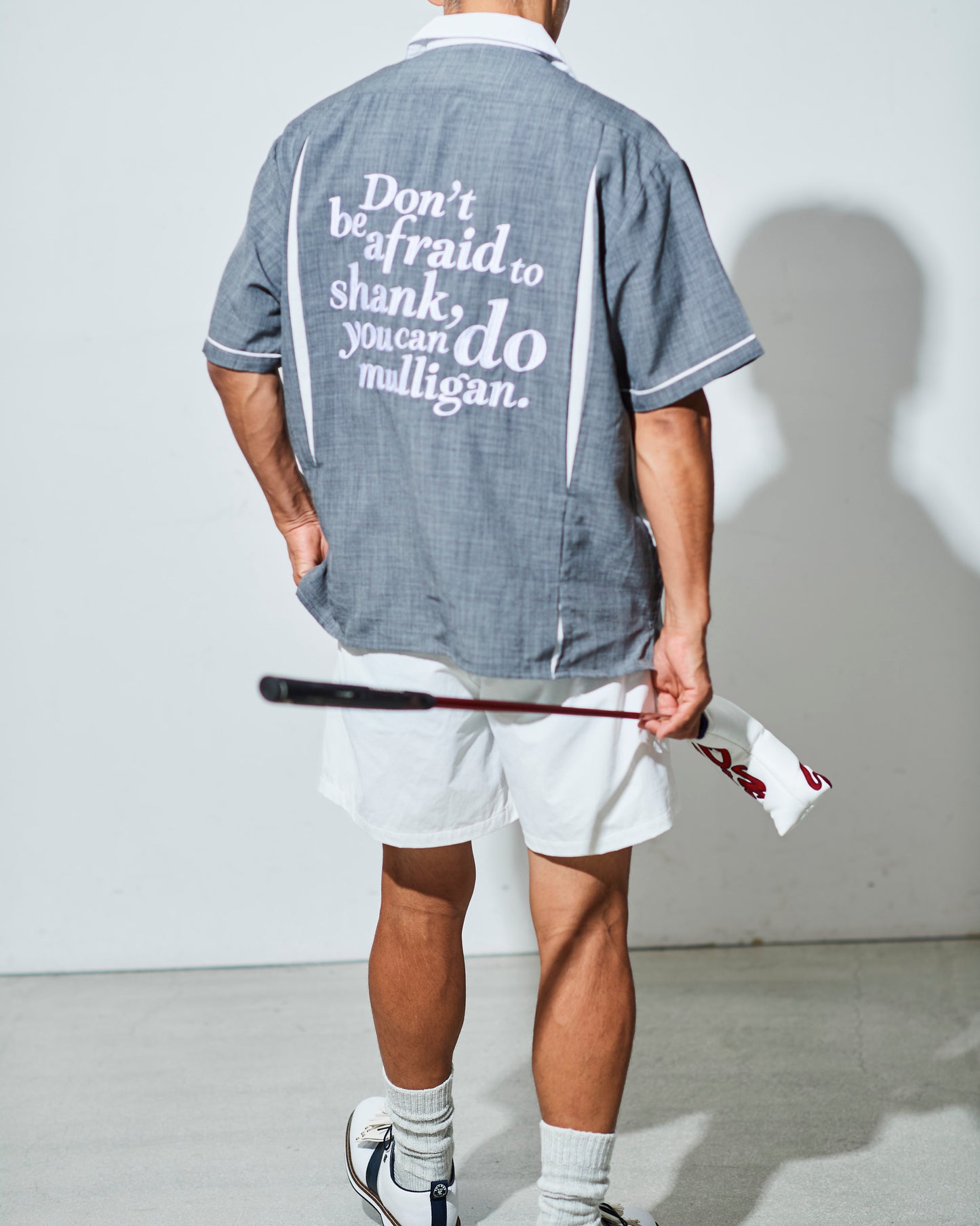 Bowling Shirt / Charcoal & White(Limited Color)