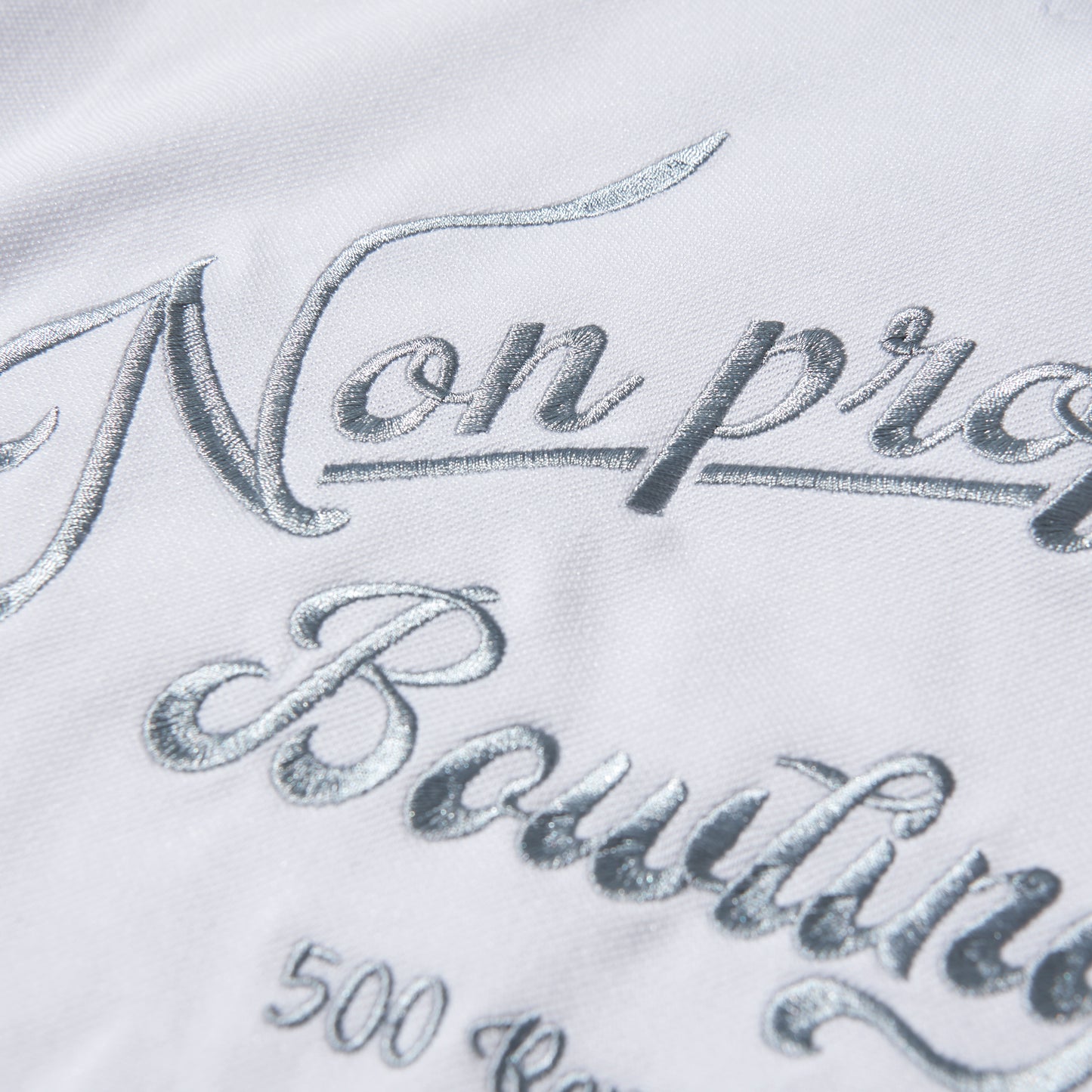 Bowling Polo Shirt / White & Gray