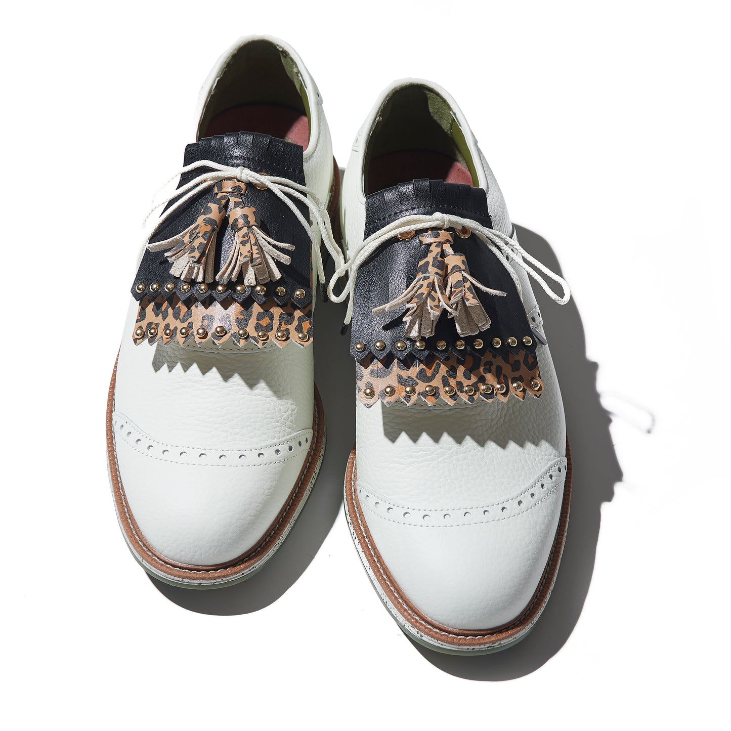 Studs Quilt / Black & Leopard