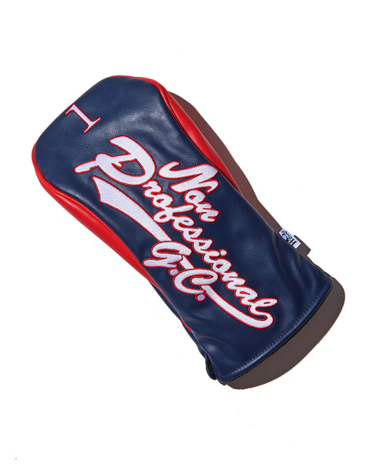 Driver Head Cover / Navy & White