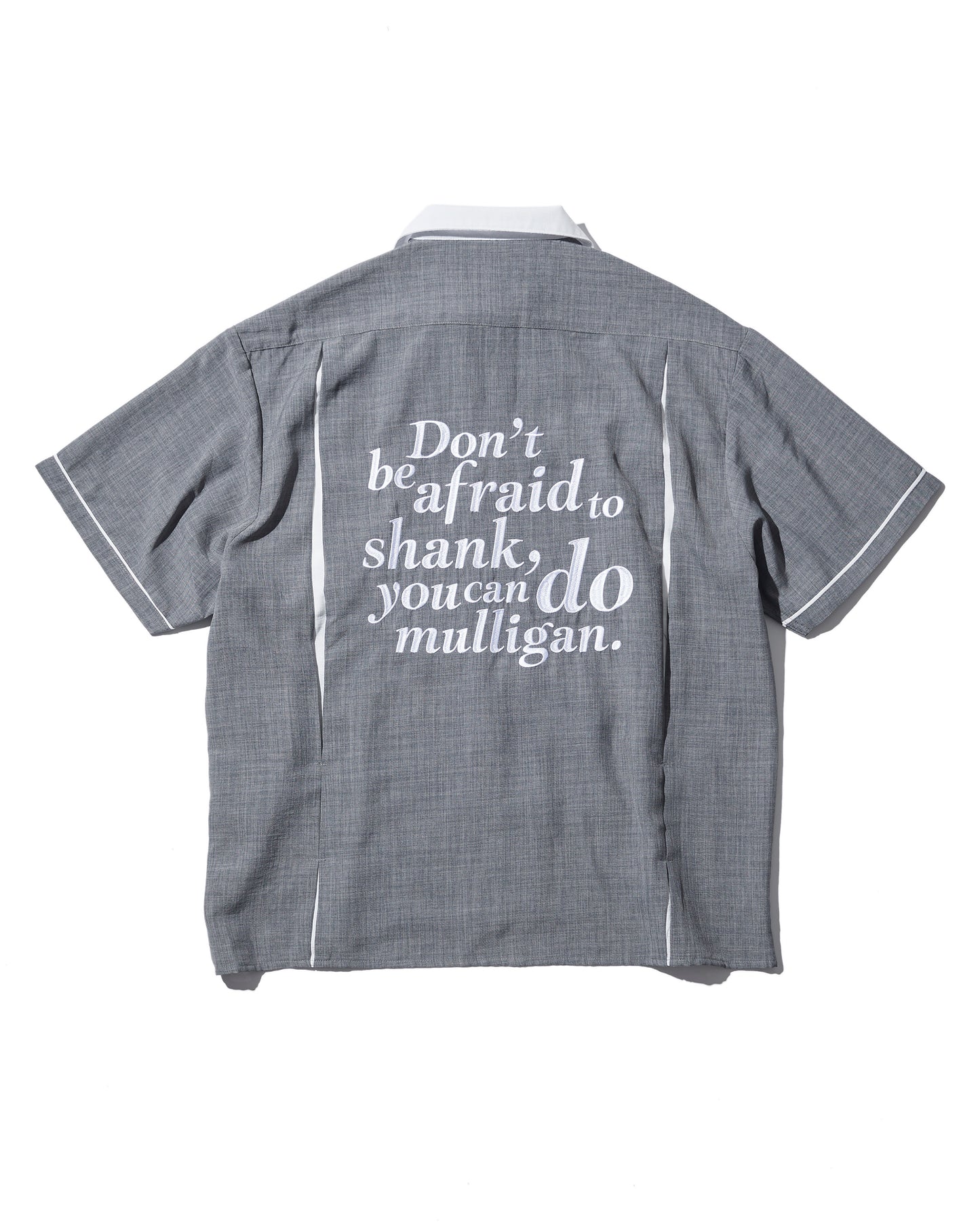 Bowling Shirt / Charcoal & White（Limited Color）