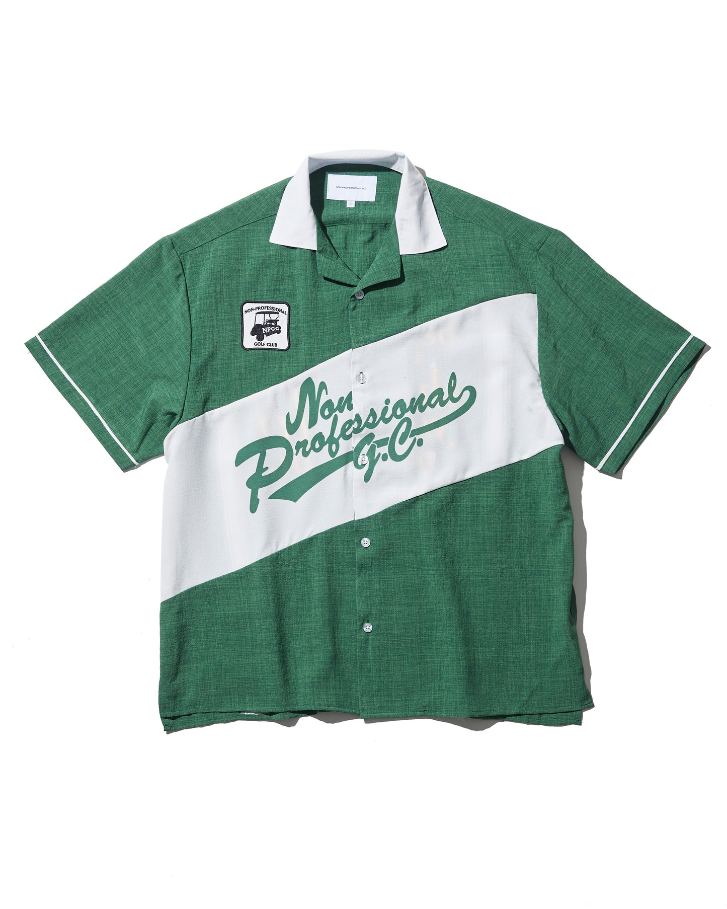 Bowling Shirt / Green & White（Limited Color）