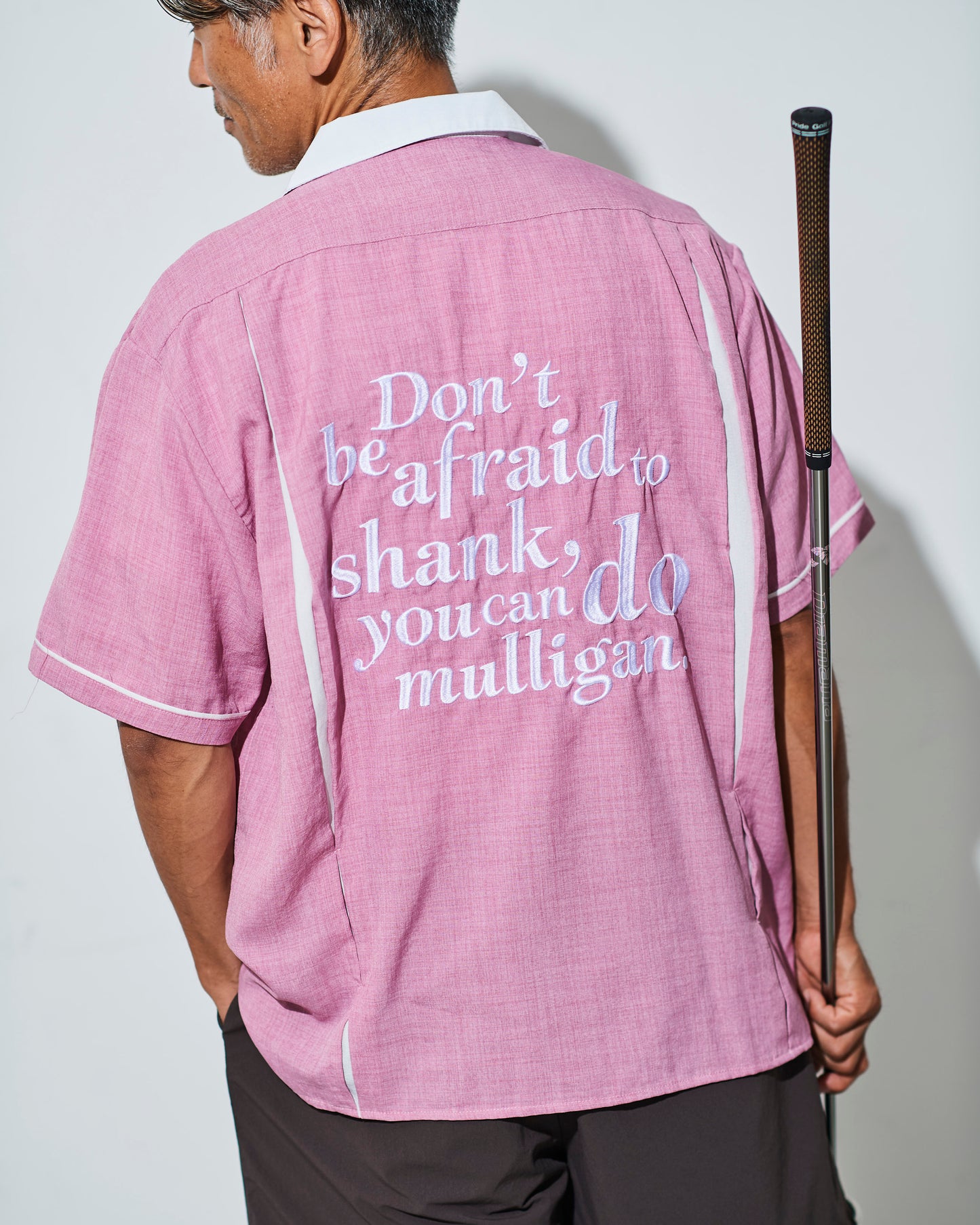 Bowling Shirt / Pink & White（Limited Color）