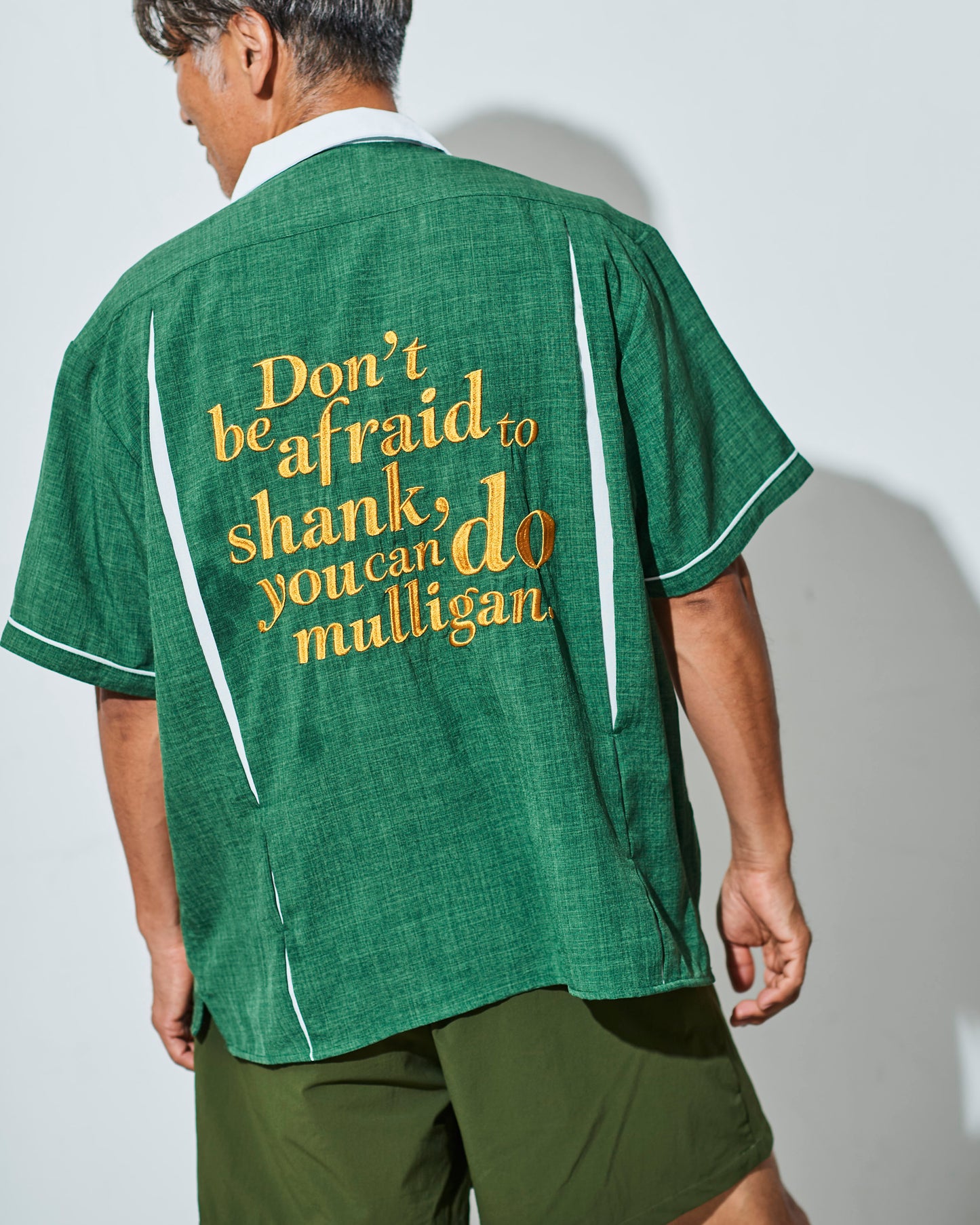 Bowling Shirt / Green & White（Limited Color）
