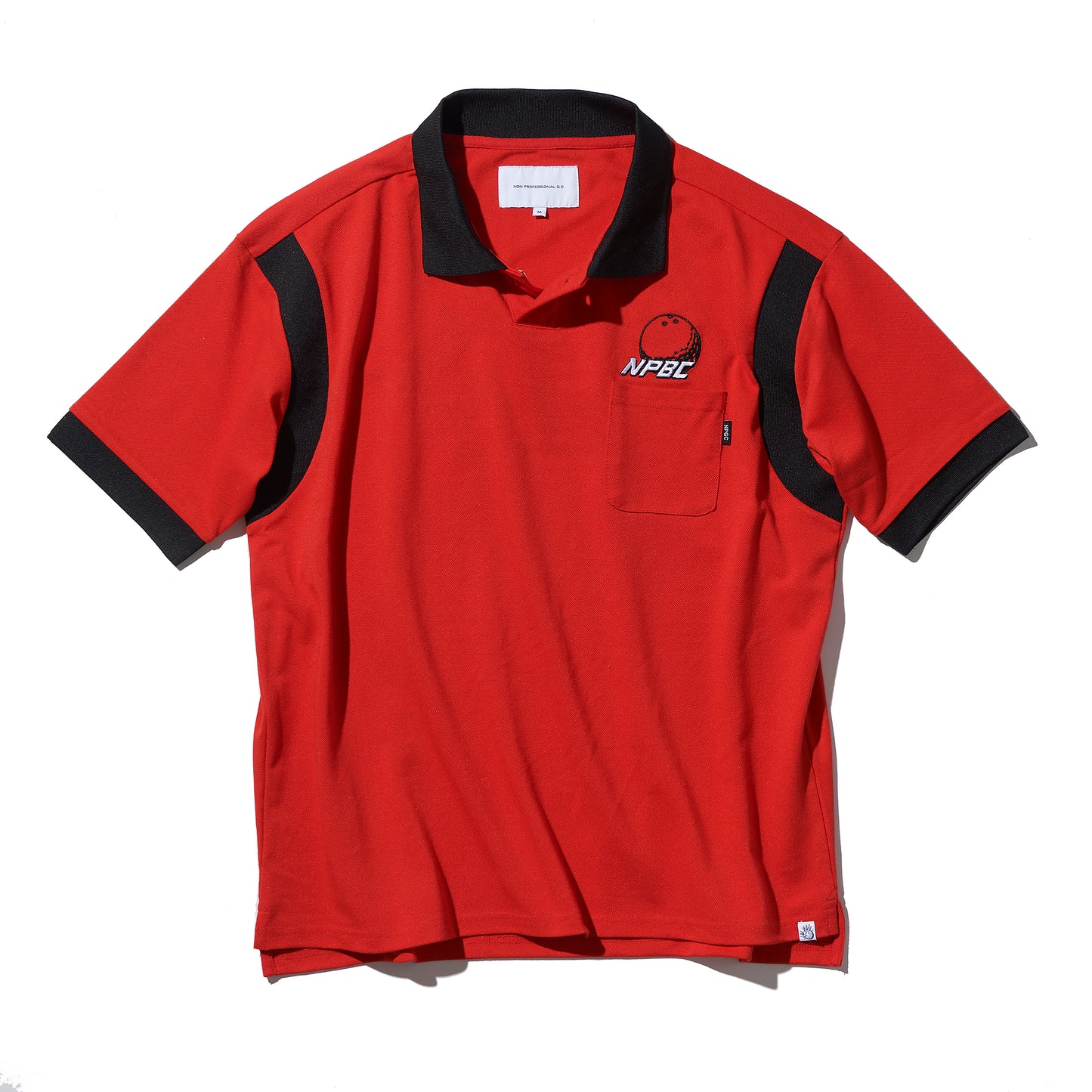 Bowling  Polo Shirt /  Red & Black