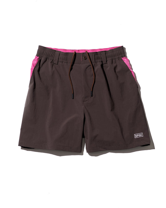 Bicolor Shorts /  Brown & Pink
